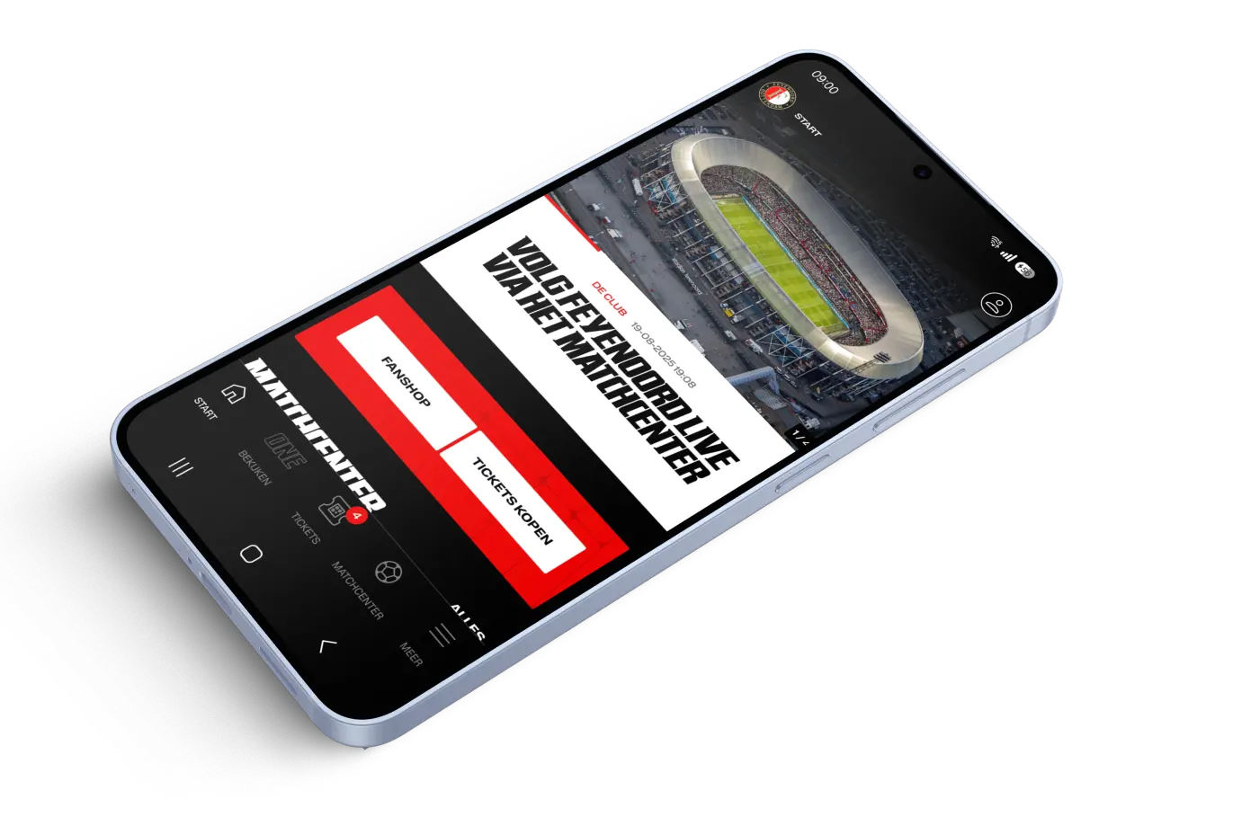 Mobiele app voorbeeld